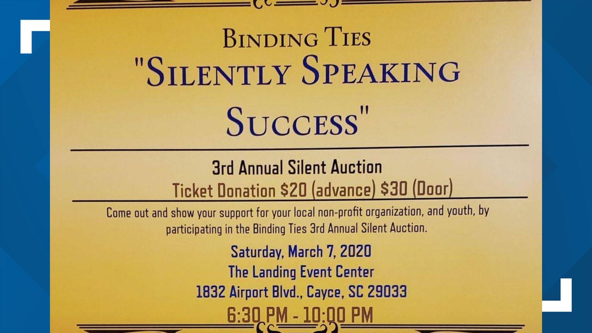 3rd Annual Silent Auction to benefit Binding Ties