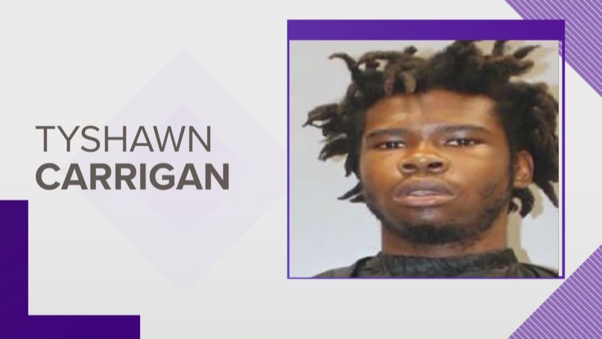 Tyshawn Carrigan is wanted in connection to the death of 19-year-old Jayguan Hughes, who was shot on the 1800 block of Crestview Avenue on November 26.