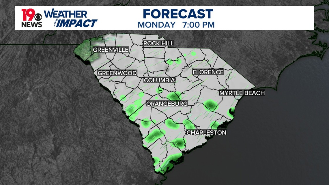 A wet start to the workweek, warmer weather ahead | wltx.com