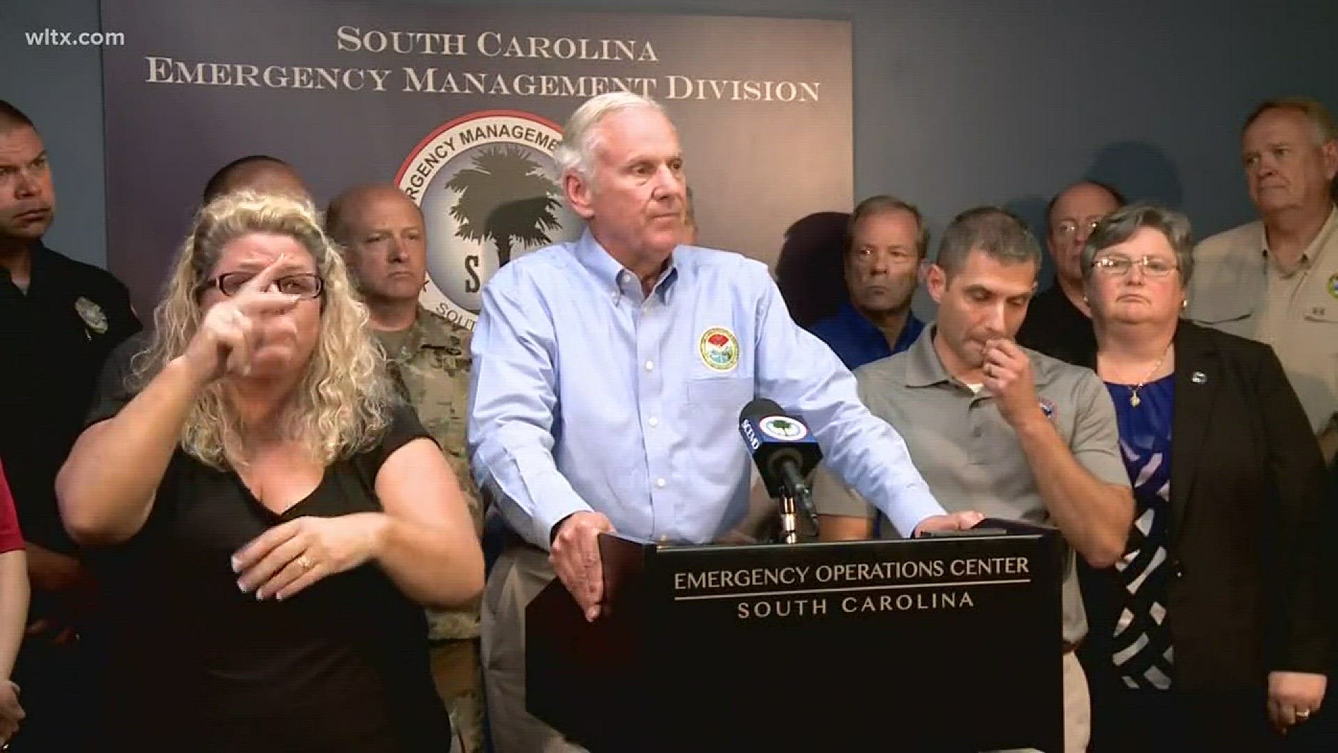 South Carolina Governor Henry McMaster says the state is expecting flooding, long power outages, and damaging wind from Florence.