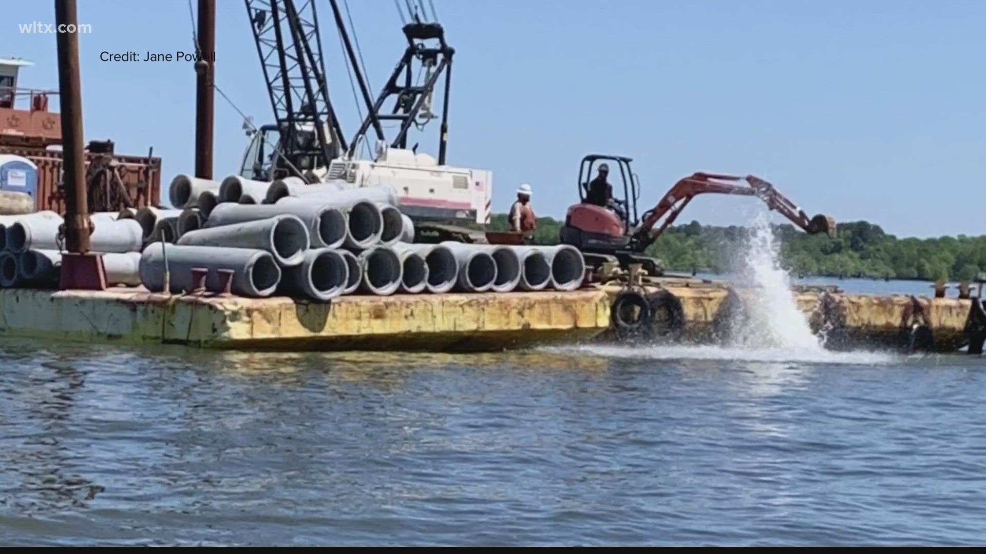 It's been a decade long collaboration between Santee Cooper and using concrete culverts to give fish more places to live and hide.