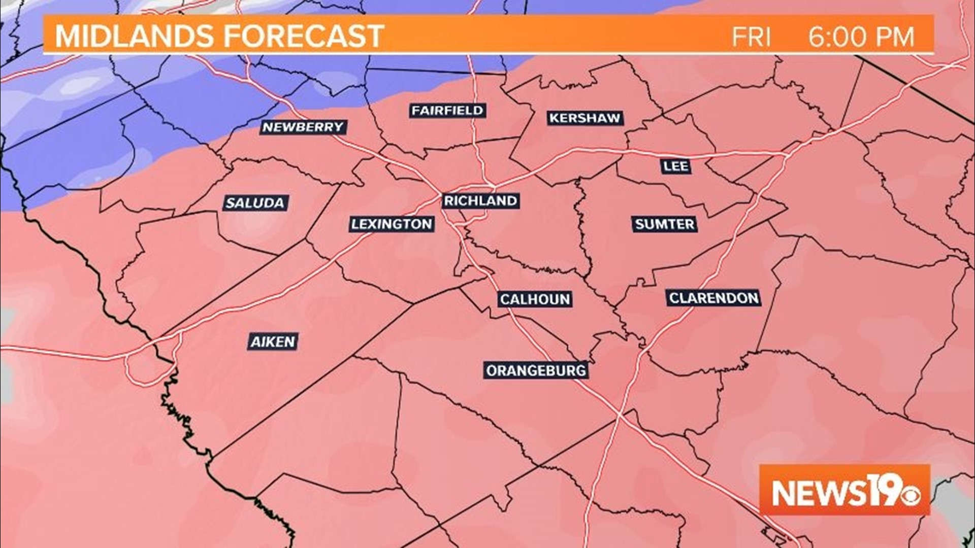 Timeline of snow and ice in South Carolina for Friday | wltx.com