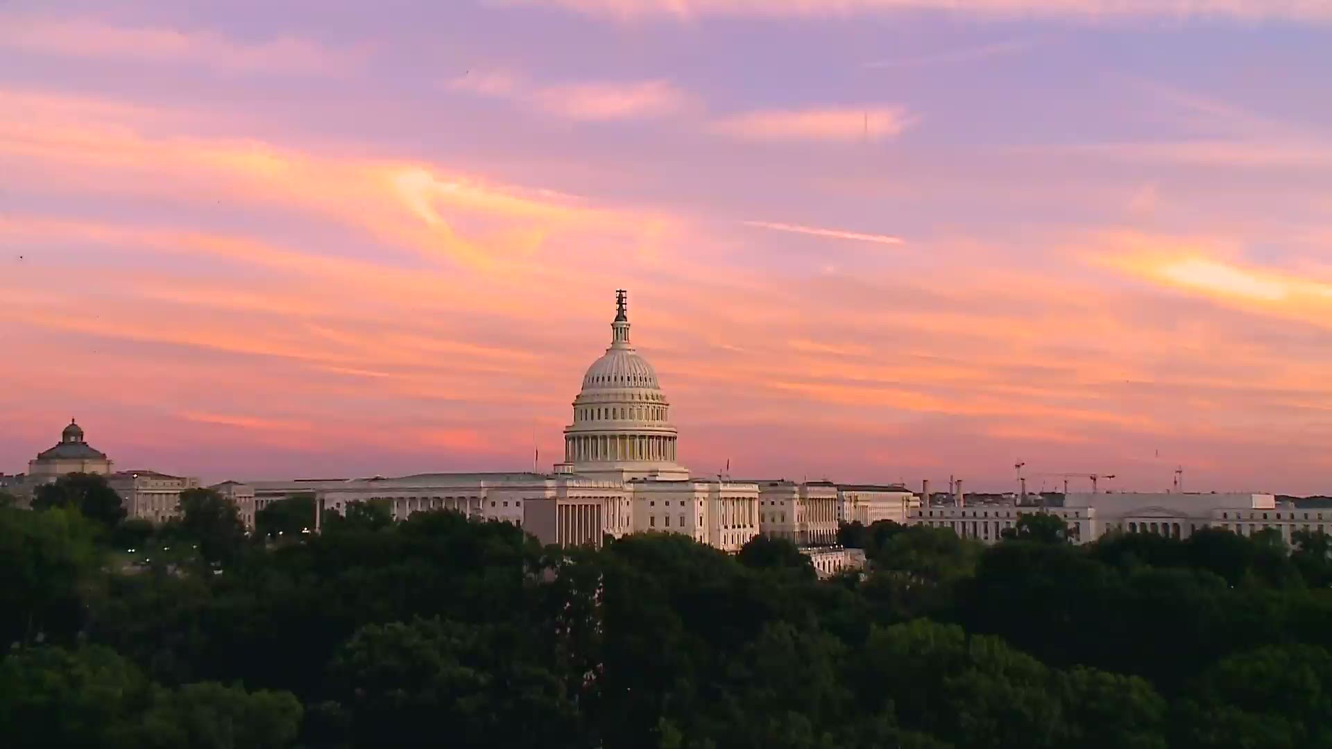 It was an odd, tough week in Washington, DC. But this is how it ends, with a beautiful sunset over the nation's capital.