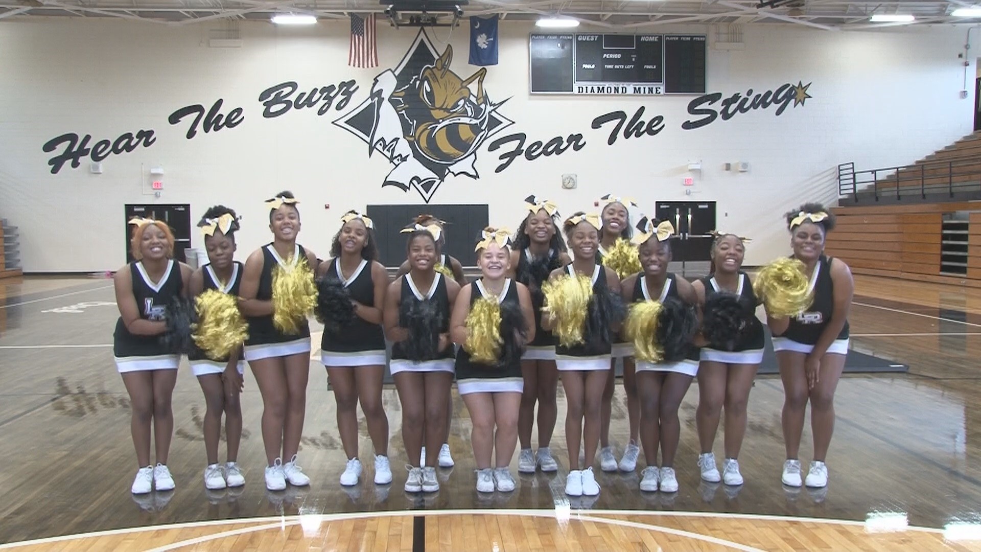 The Lower Richland High School cheerleaders help kick start the new school year for Richland One.