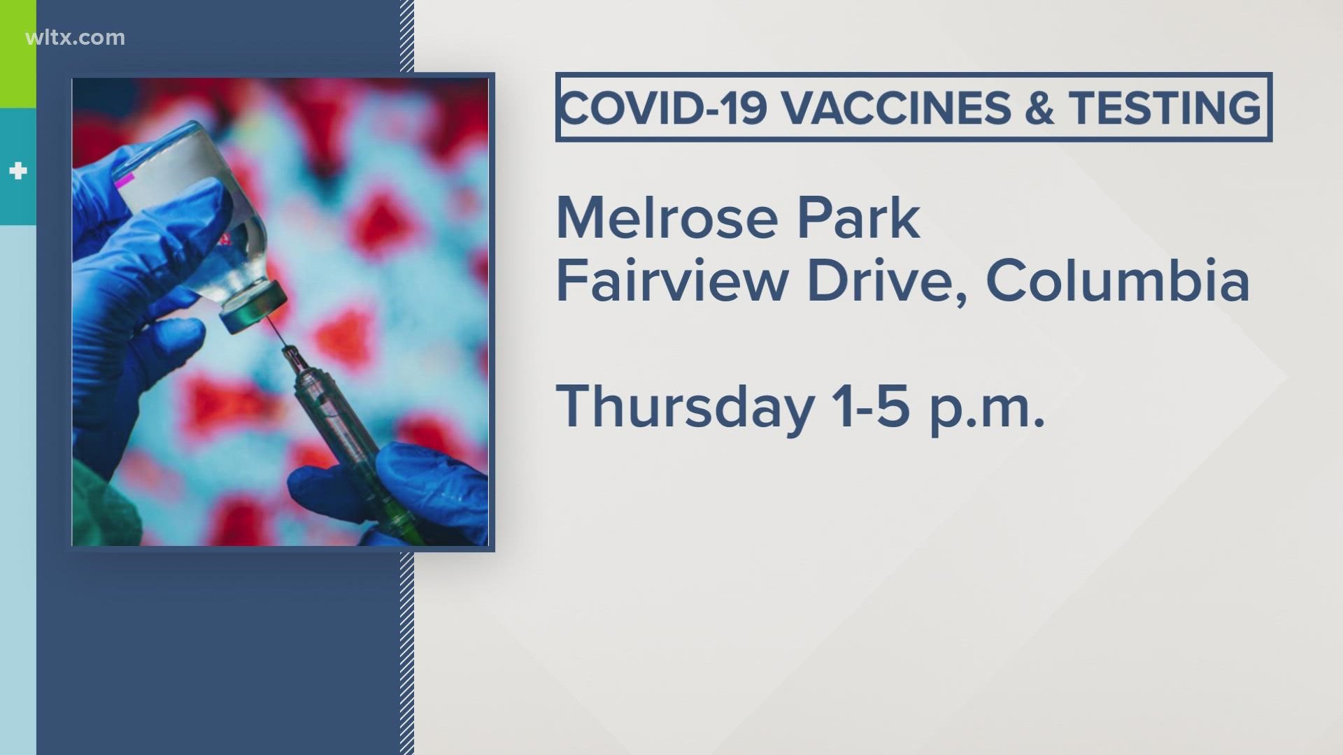 Every Tuesday and Thursday the city will offer testing and vaccinations each week free of charge.