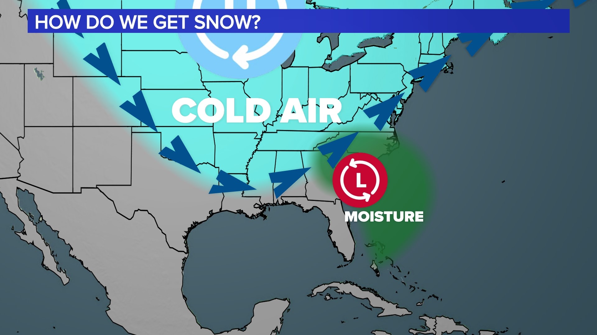 January is the snowiest month in South Carolina