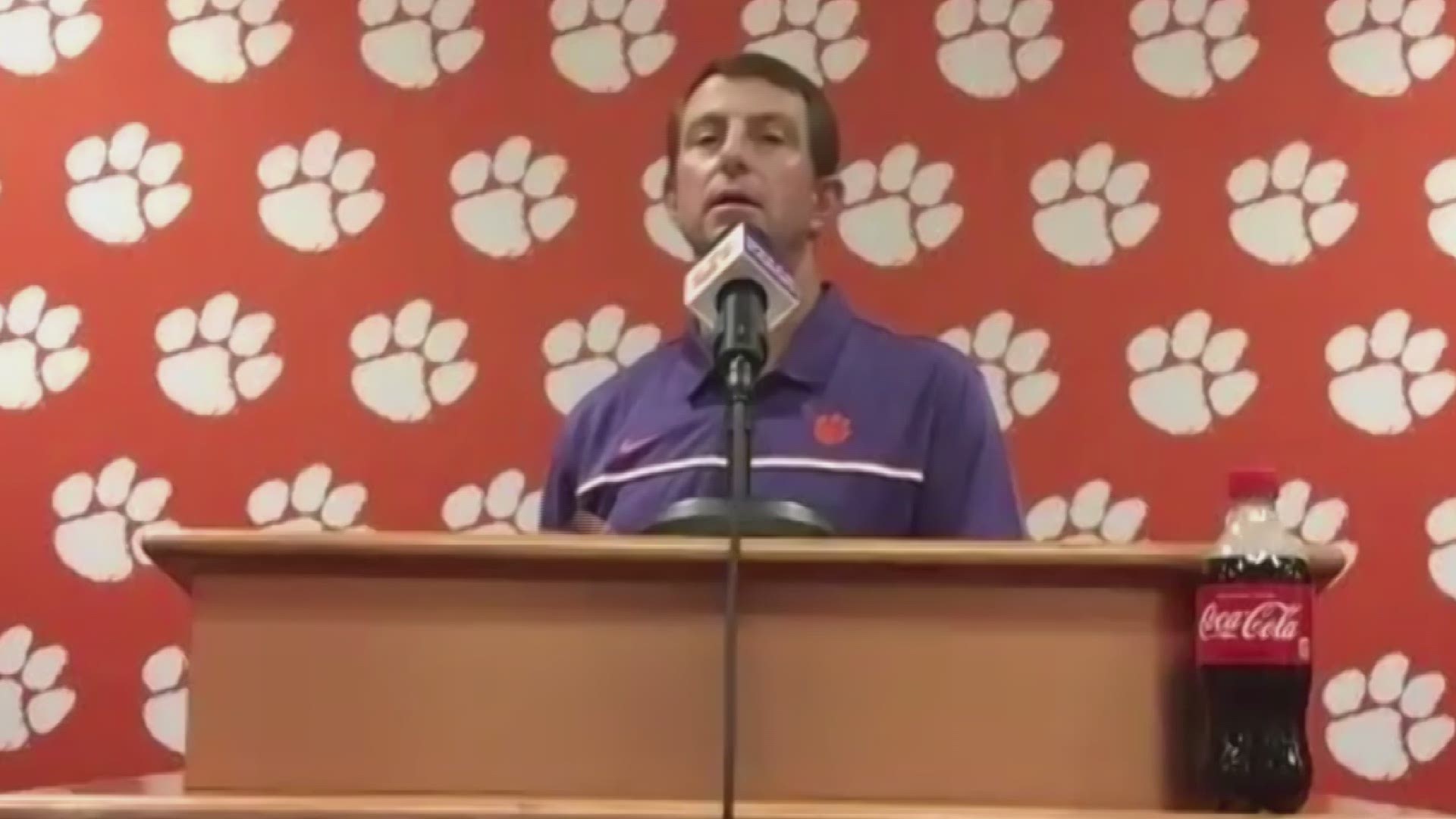 Clemson head football coach Dabo Swinney says his philosophy concerning game repetitions could serve his team well in 2020.