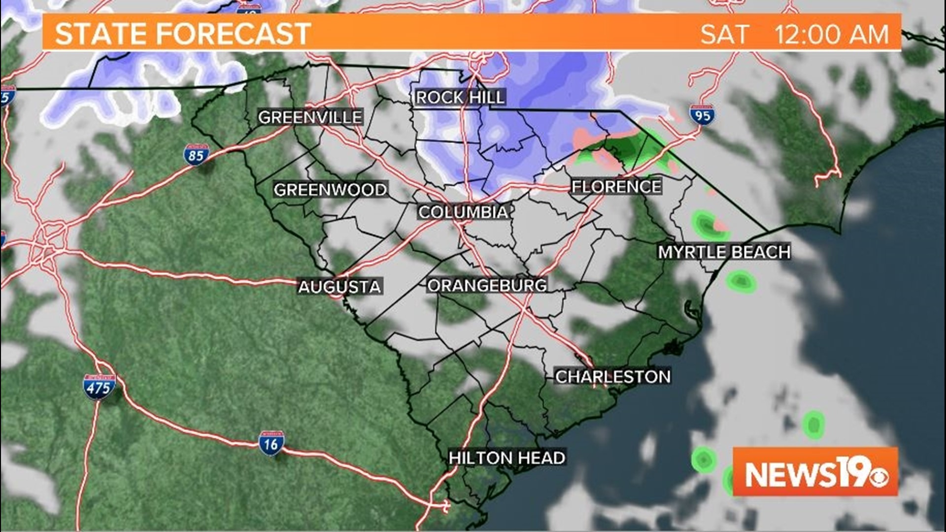 Snow in South Carolina timeline and impacts | wltx.com