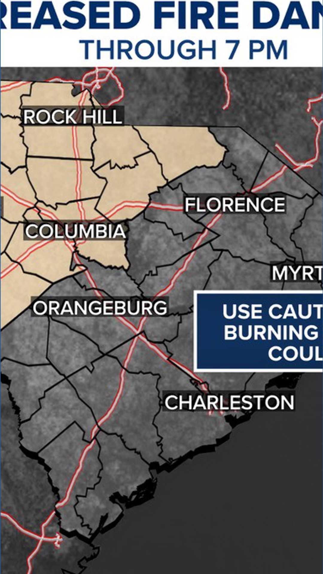 Elevated fire risk for South Carolina amid dry, breezy weather ...