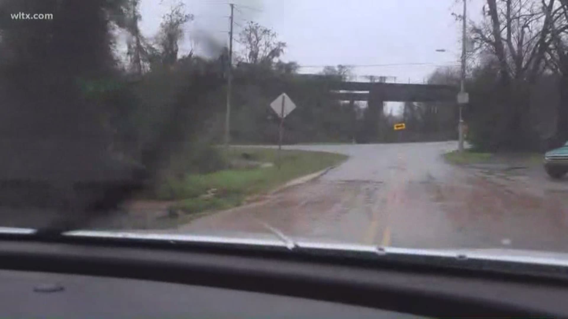 Flooded roads are beginning to clear in Newberry