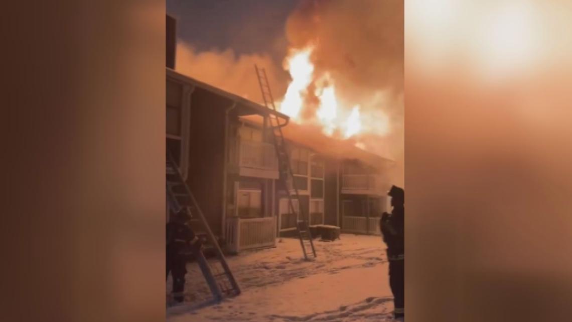 24 people out of their homes after massive fire at Columbia apartment complex