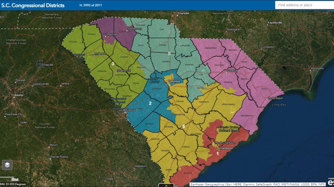 South Carolina Senate Releases Proposed U S House Districts Wltx Com   B7aa9668 4325 46db A641 03e450f9d597 1140x641 