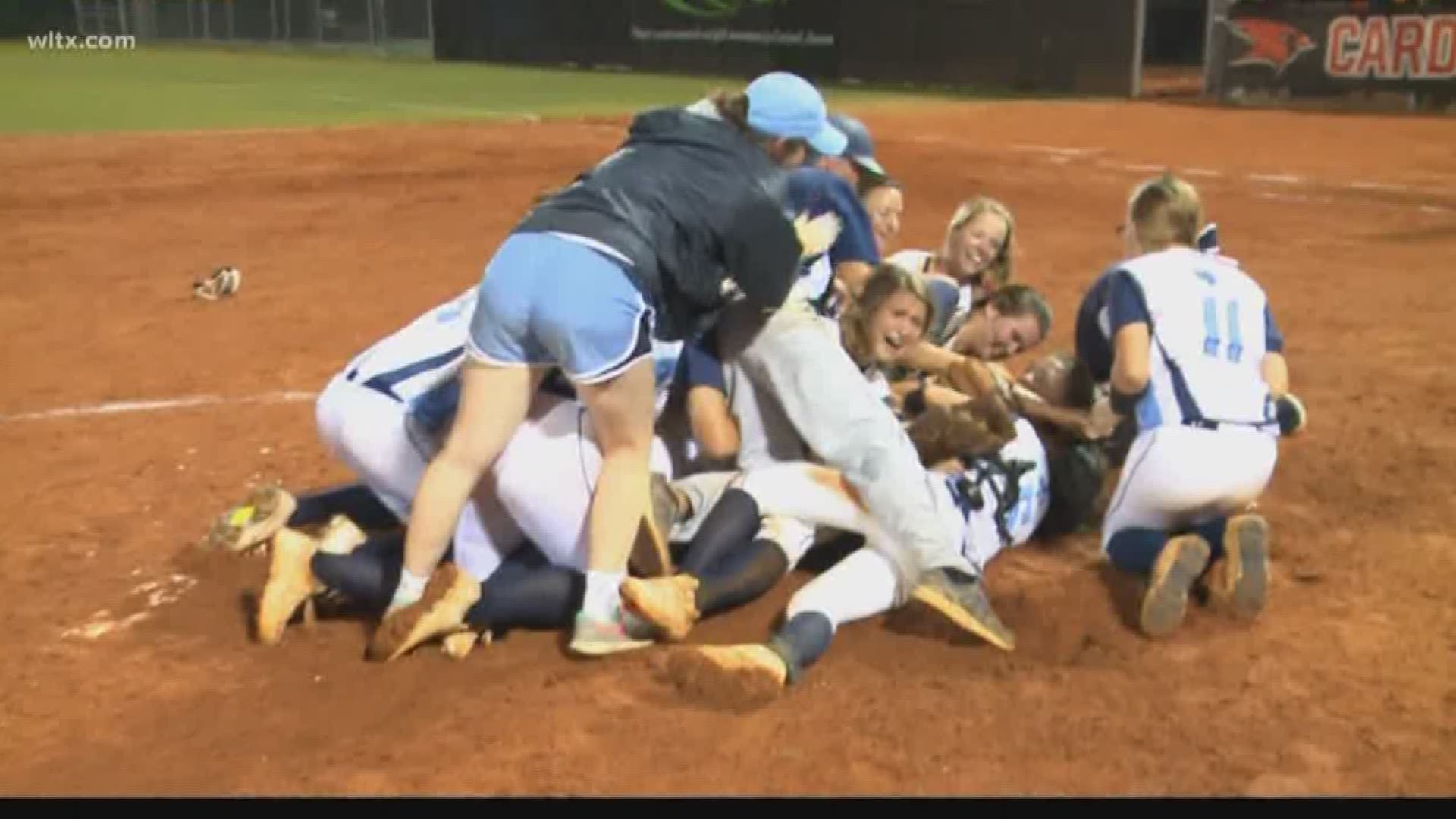 Wilson Hall scored five runs in the top of the seventh to defeat Cardinal Newman 7-3 to sweep the SCISA 3A state softball championship.