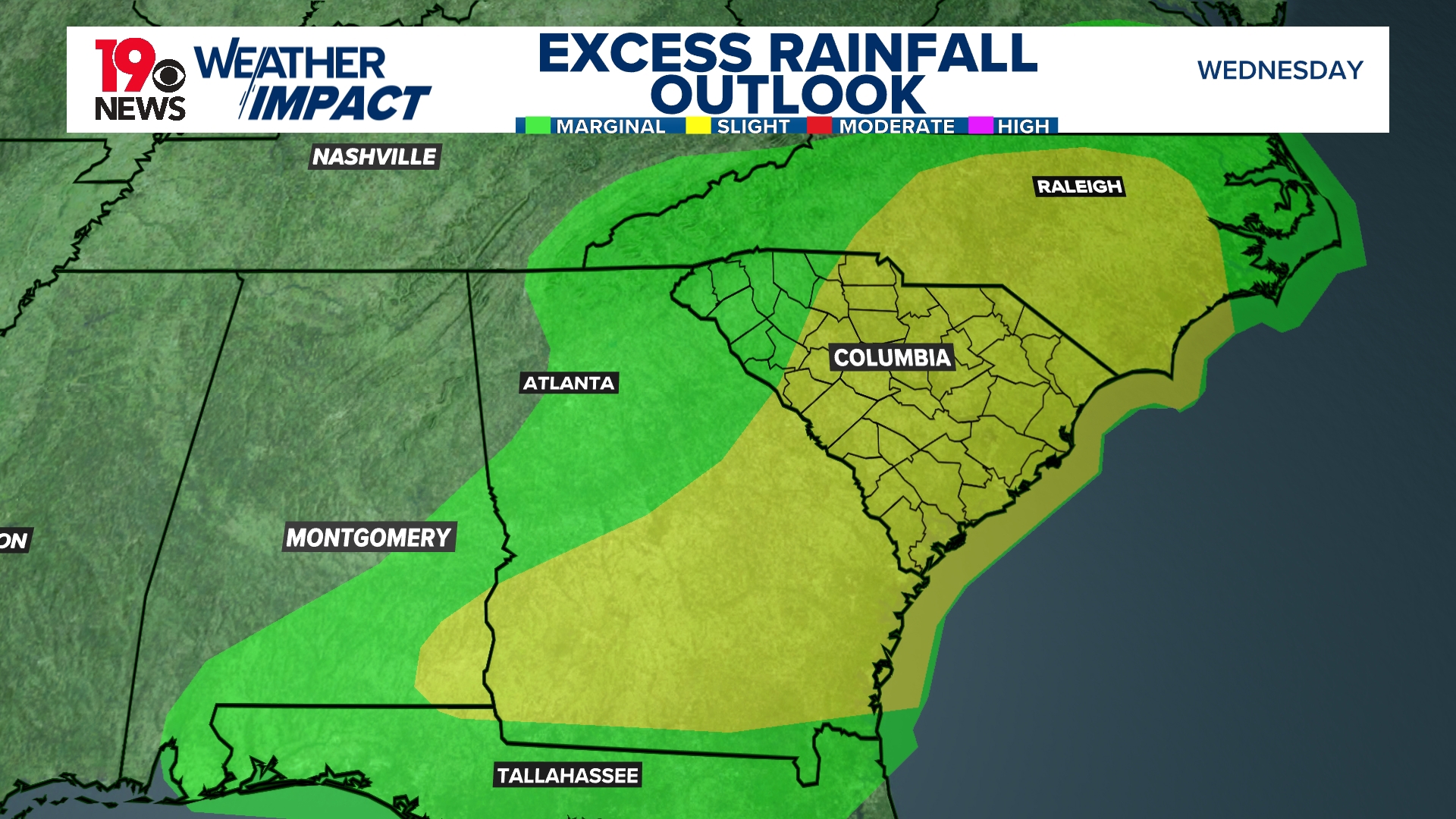 Tropical wave brings wet weather to South Carolina | wltx.com