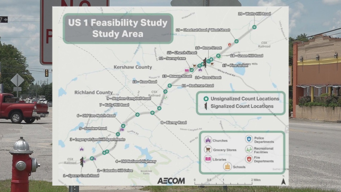 Study underway in Richland and Kershaw for US-1 - Vimarsana News