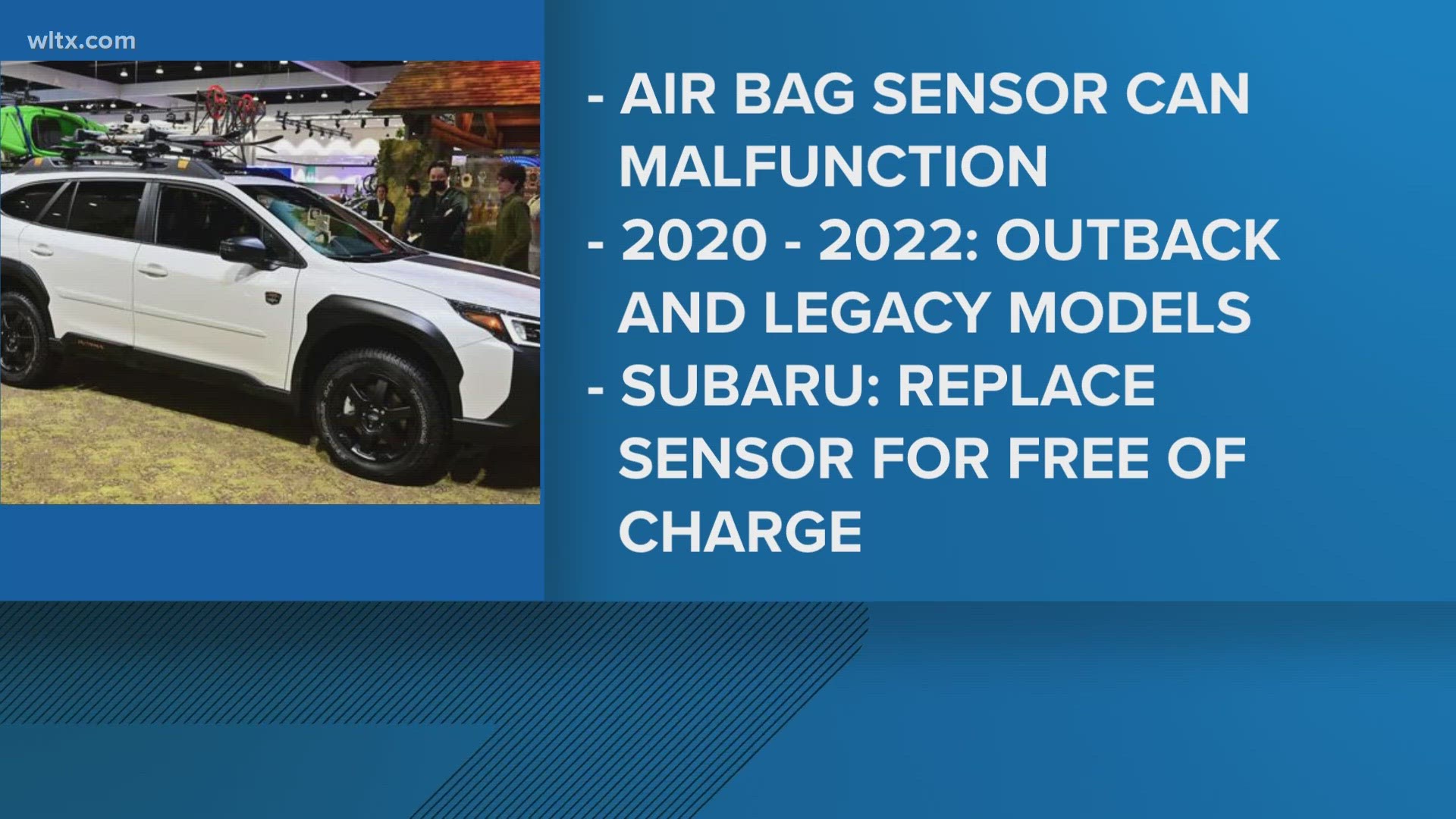 The company says a problem is with the front passenger air bags.