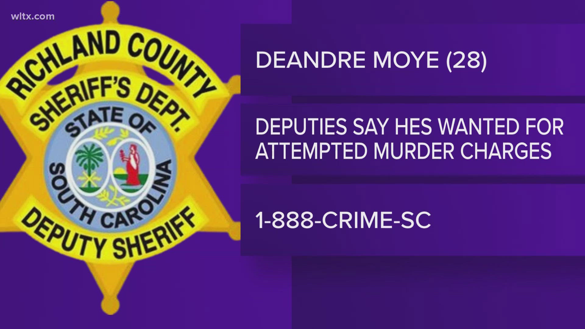 Deputies searching for 28-year-old wanted for attempted murder | wltx.com