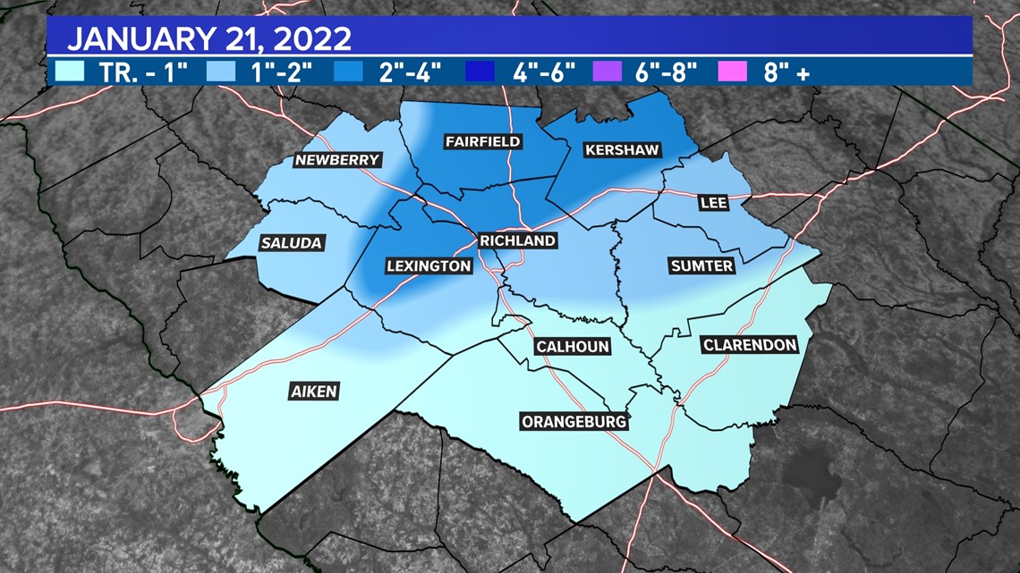 A look at Columbia's record-breaking snowfall numbers, Local