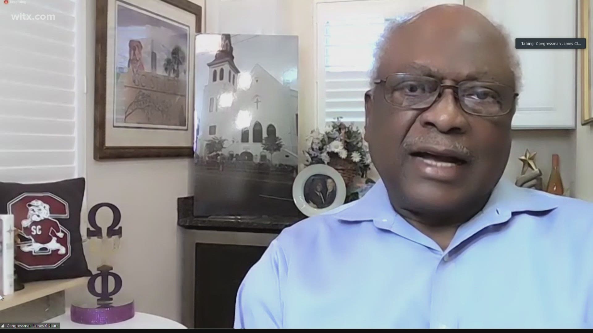 US Rep. James Clyburn said either the 25th Amendment or impeachment should be use to remove Donald Trump from office.