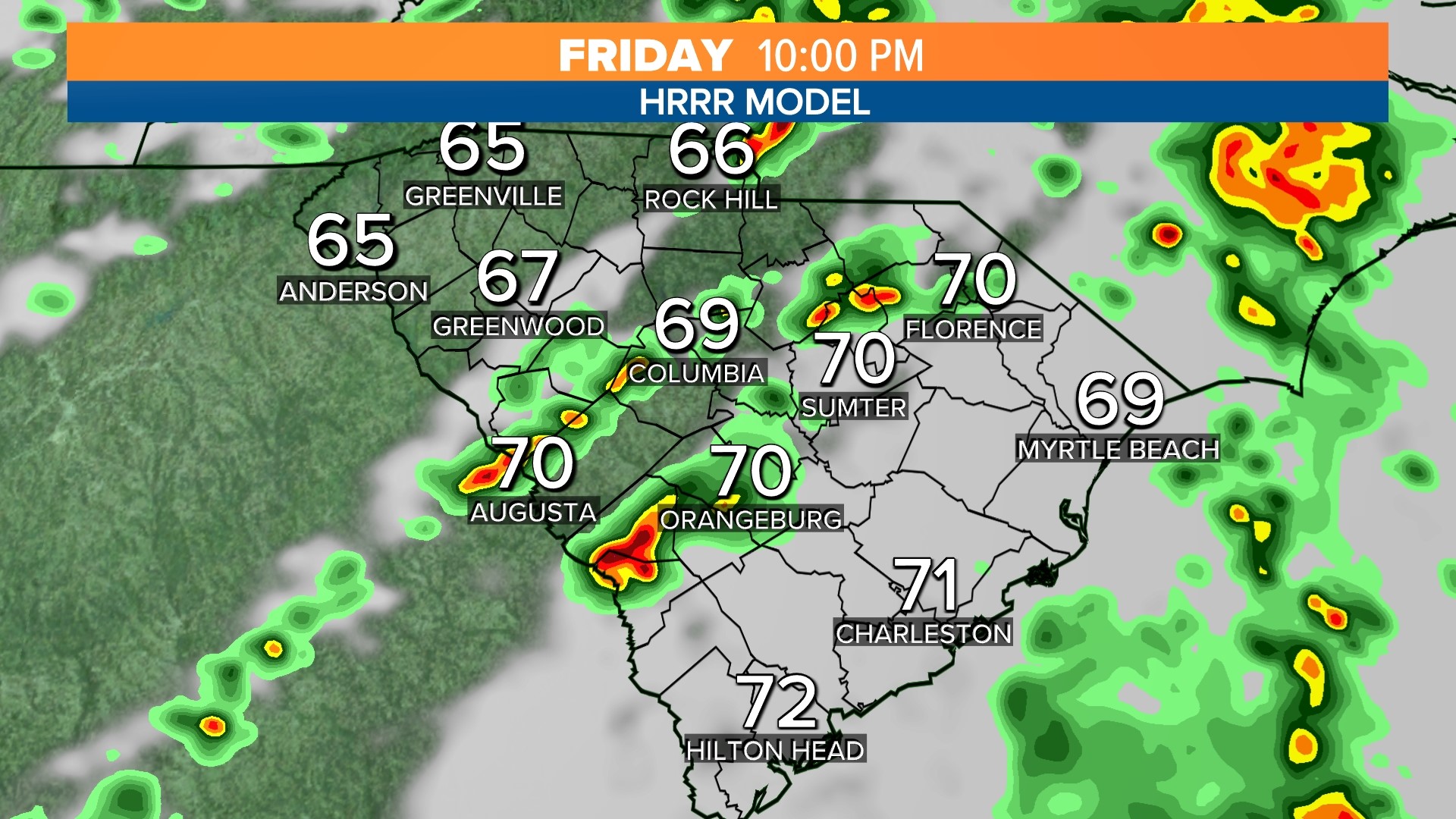 South Carolina storm forecast for May 6, 2022