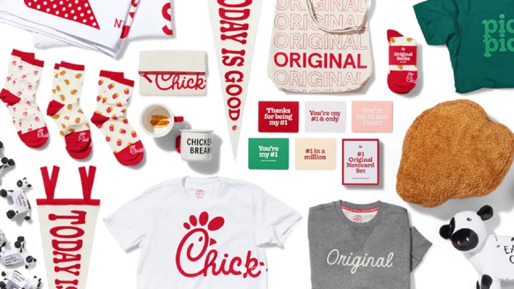 Chick-fil-A selling logo-merchandise for the first time