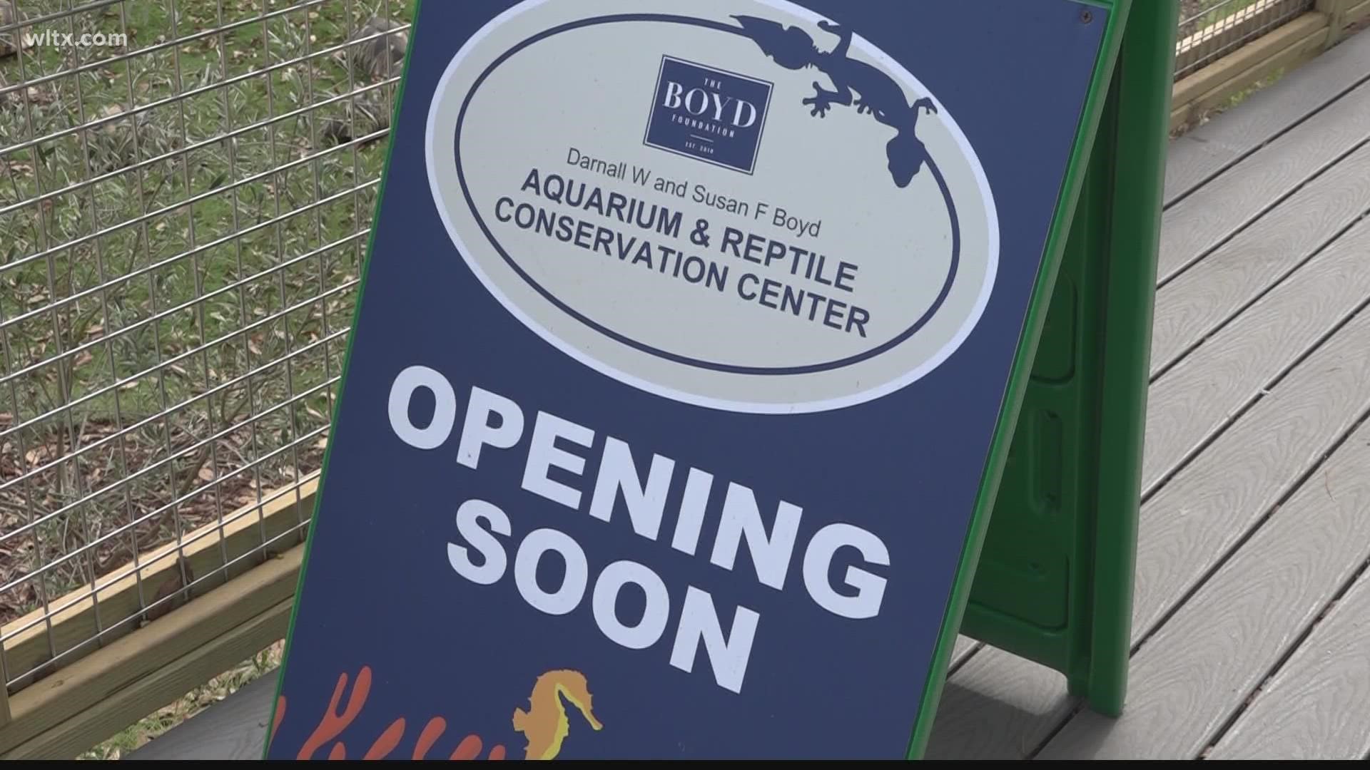 Construction of a brand new Aquarium and Reptile Conservation Center is underway at the Riverbanks Zoo.