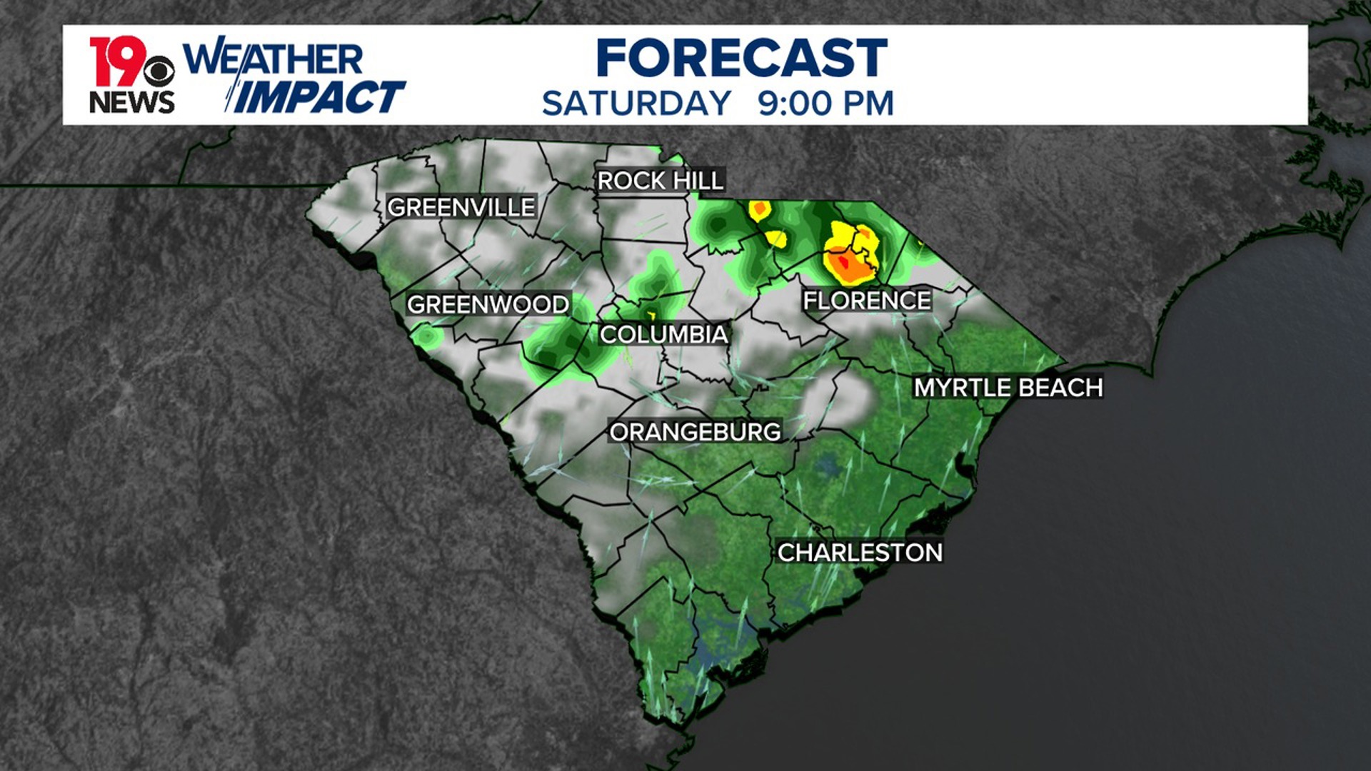 The warm South Carolina weather continues through Saturday