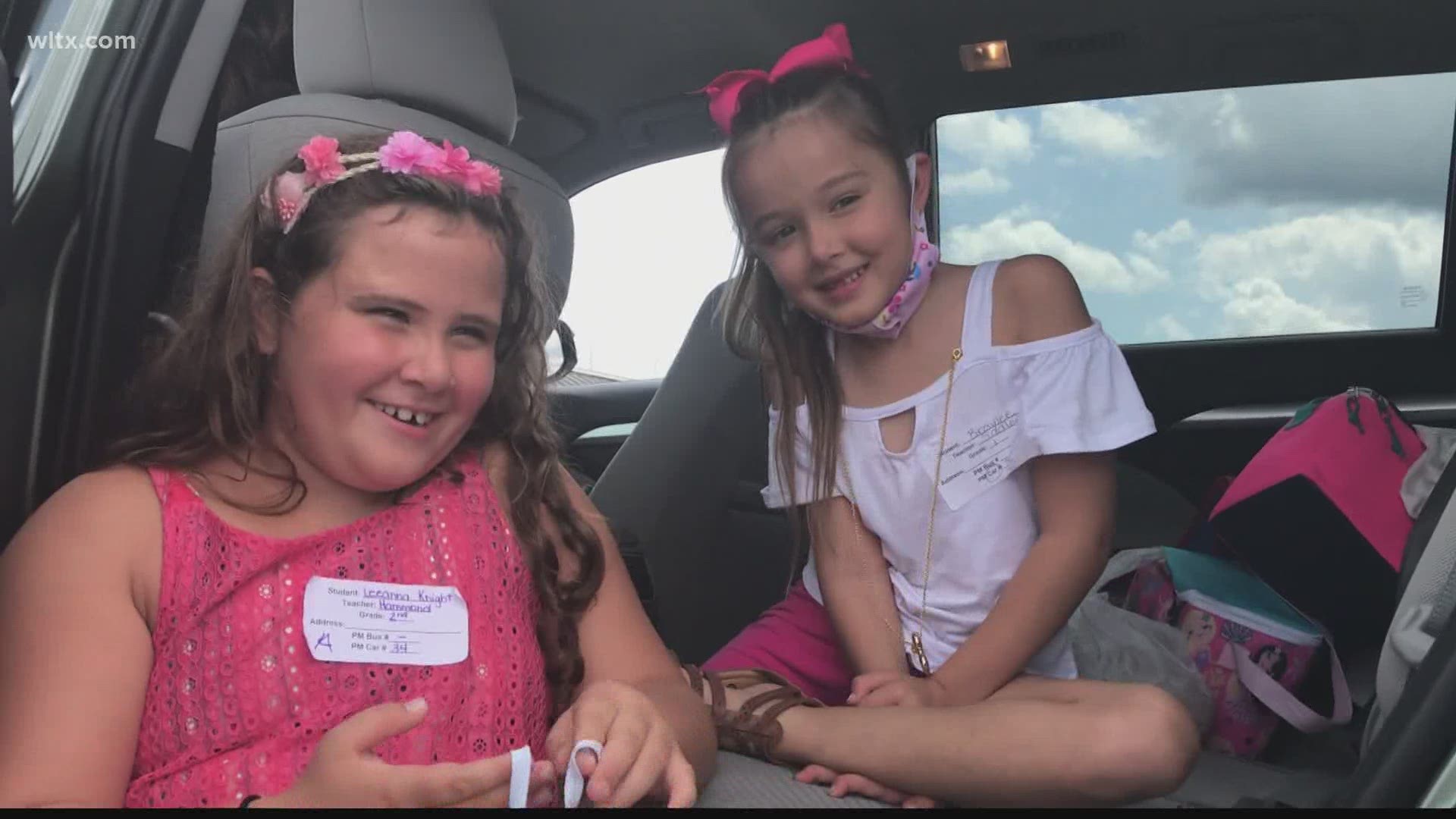 Students at Lexington Four school district talk about their first day of school seeing teachers and friends.