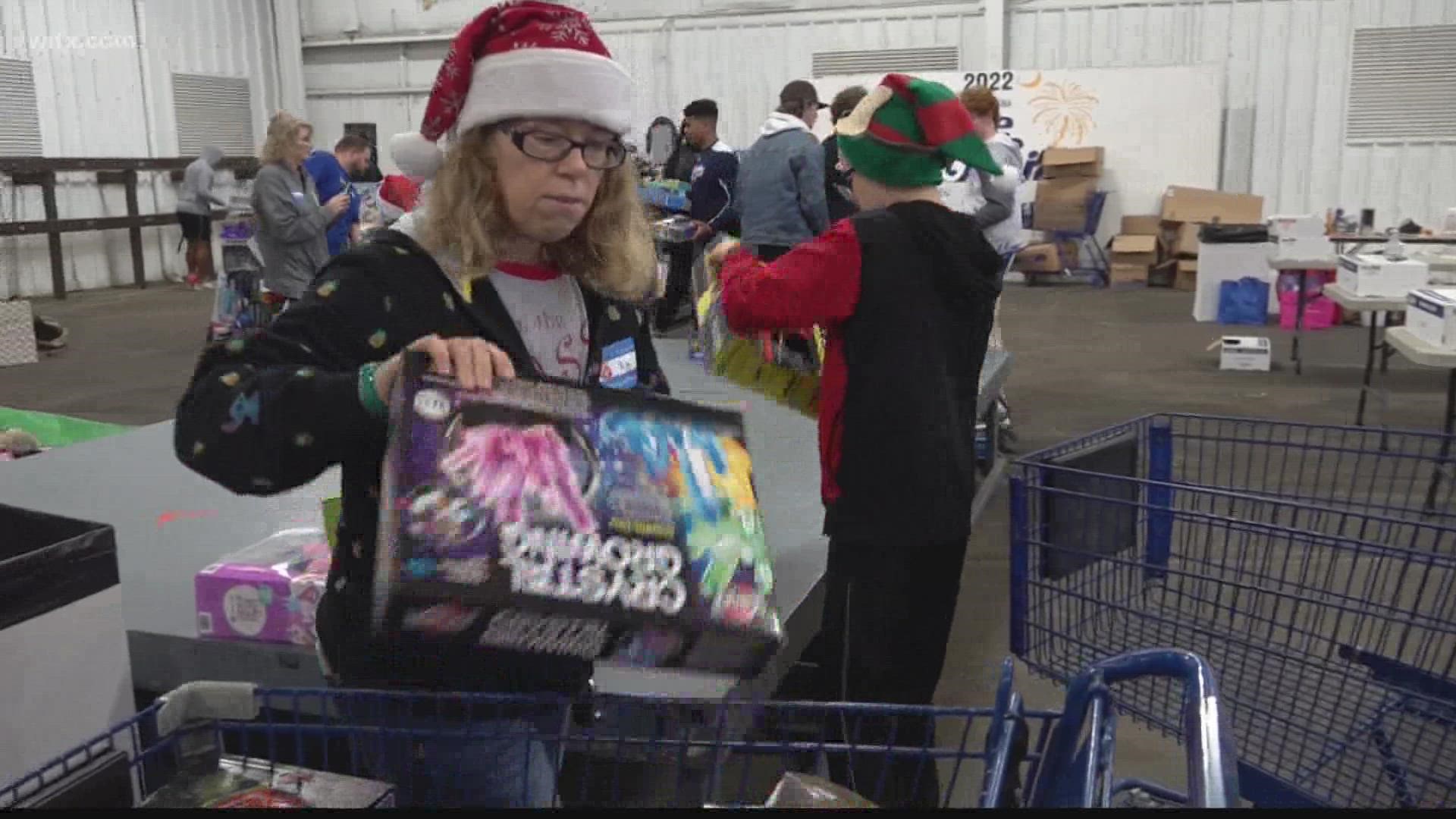 Now hundreds of kids across the Midlands will receive presents and food for the holidays