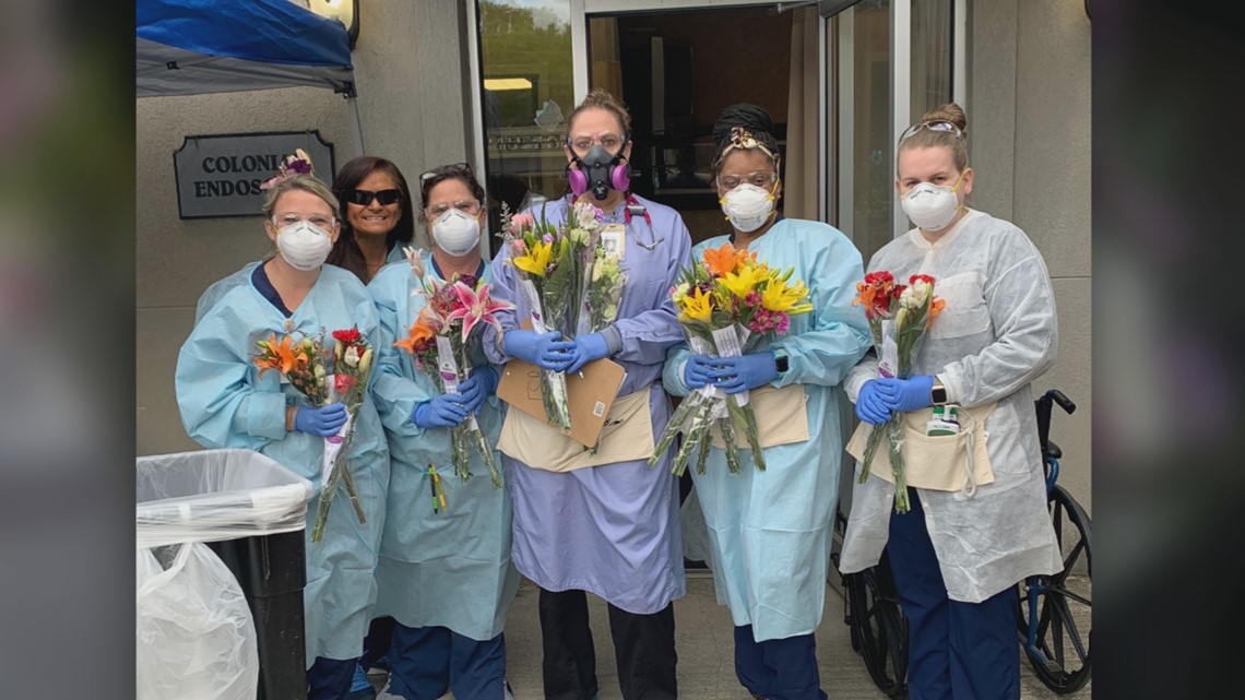 Flower shop donates flowers to first responders after closing due to