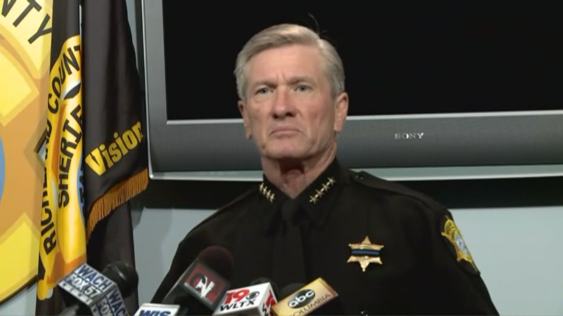 A 58-year-old man recently shot and killed on Beatty Road was an 'innocent victim' who simply got caught in gang crossfire while taking his trash out, says Richland County Sheriff Leon Lott.