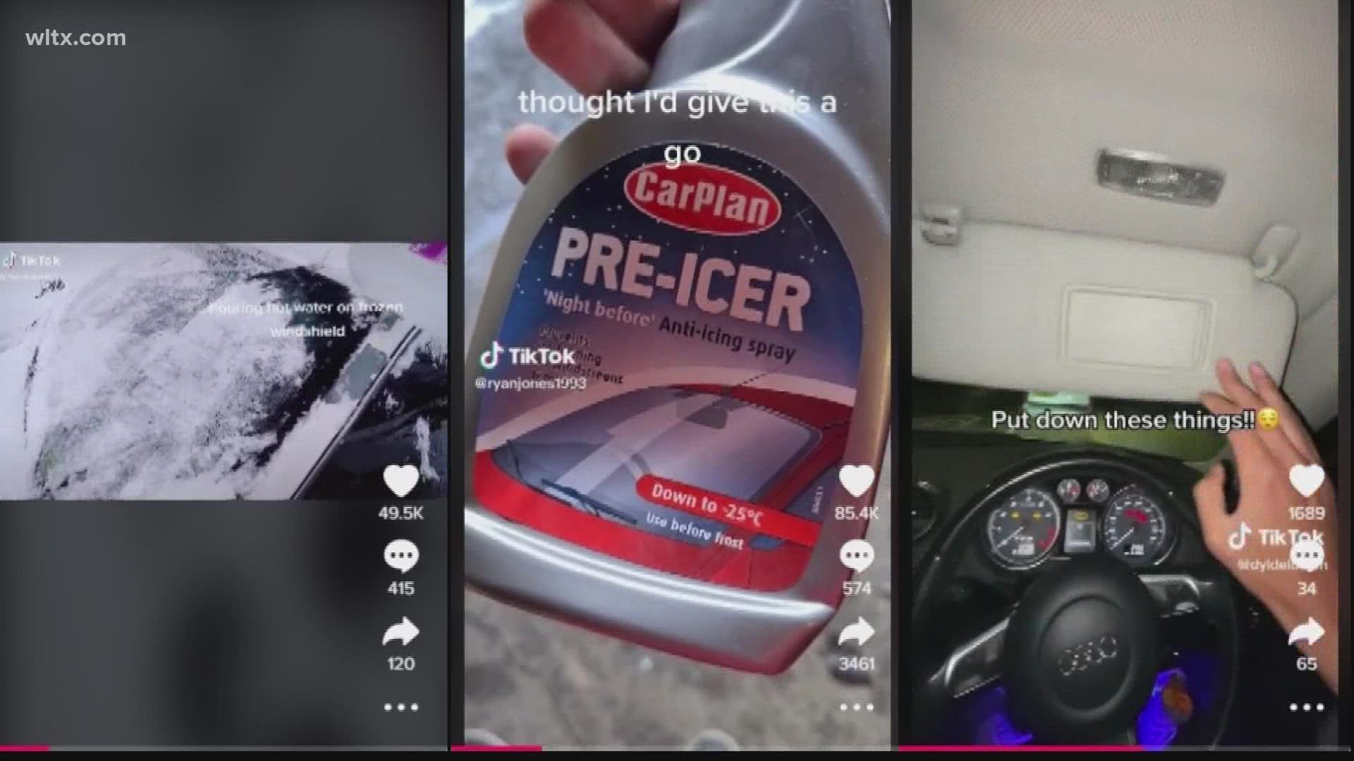 If you're looking for a quick fix to remove ice from your windshield, there are a couple hacks going viral on TikTok that you want to avoid.