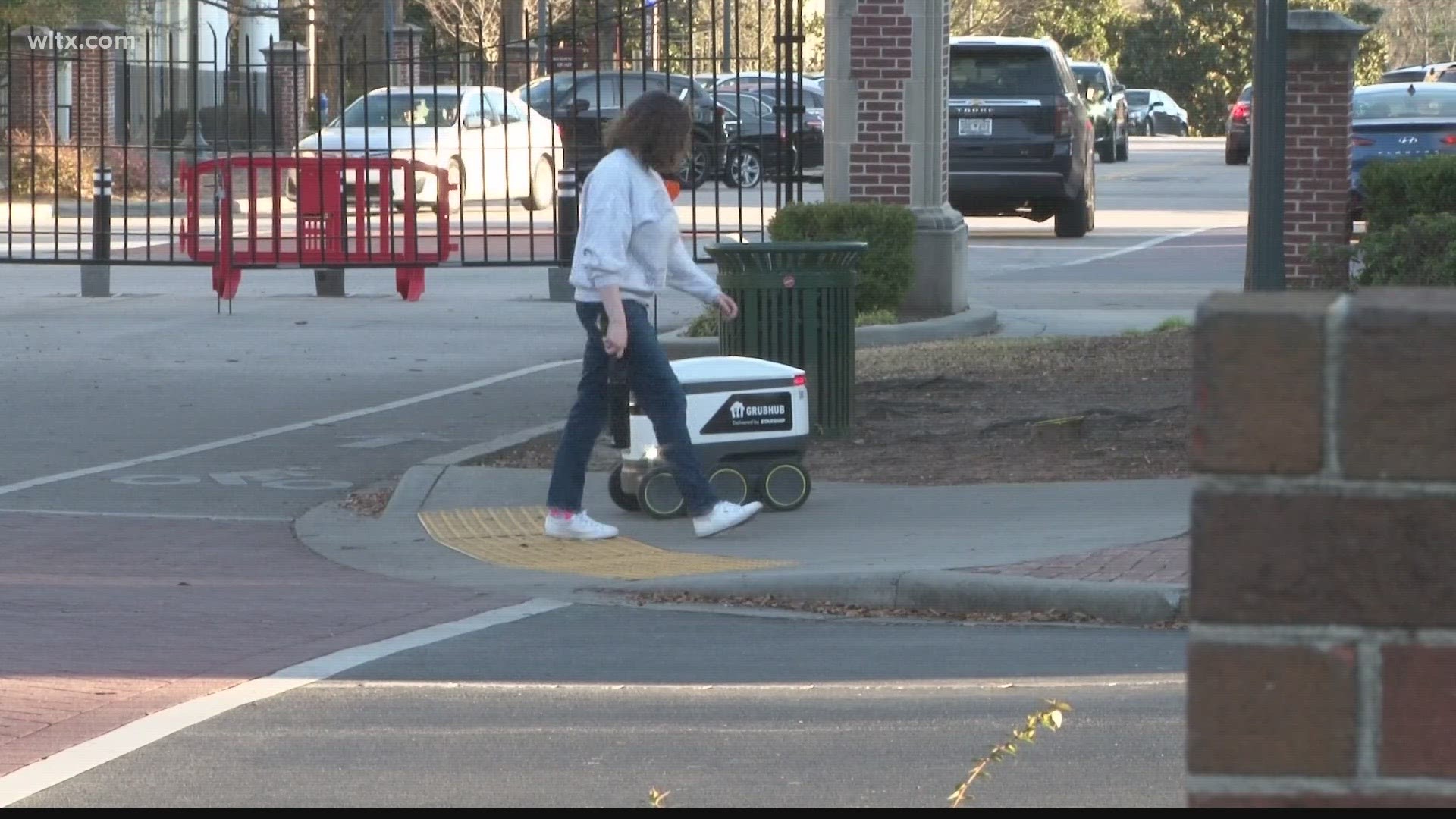 If you are a student on USC's campus and you order food, a robot might deliver it.