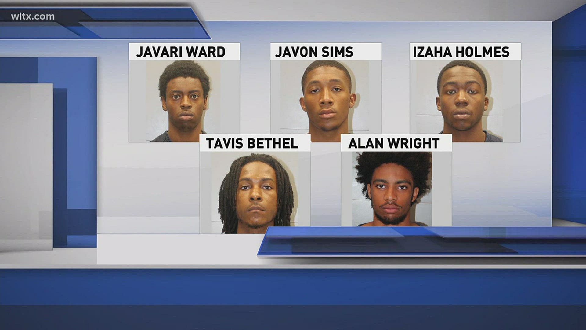 Five suspects arrested for robberies and kidnapping in Richland County.