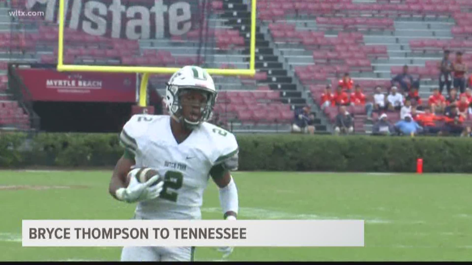 One of the most electrifying players in the history of high school football in the Palmetto State, Bryce Thompson is taking his talents to Rocky Top.