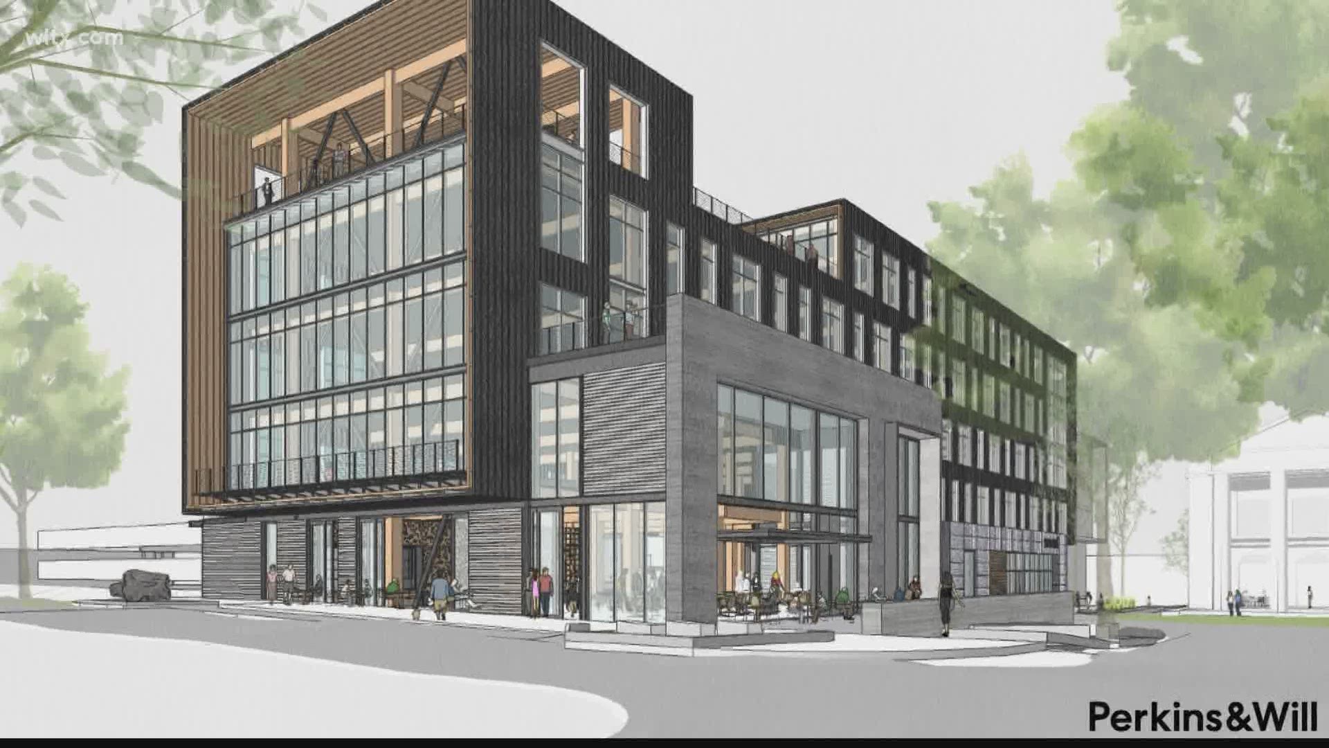 The WestLawn building is set to be completed in 2022 and will be the one building of its kind in Columbia