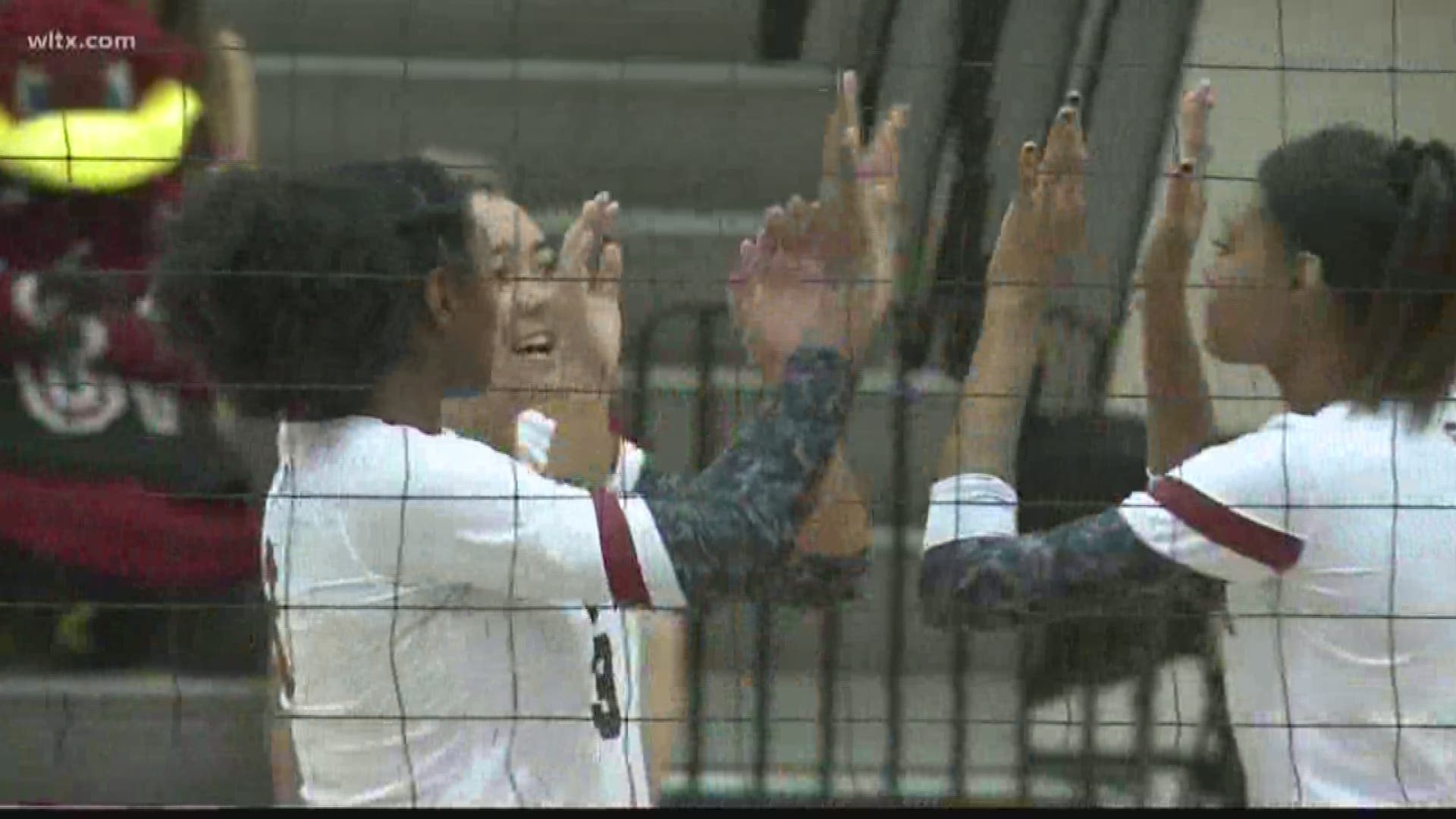 The USC volleyball team opens SEC play with a 3-0 sweep of Mississippi State.