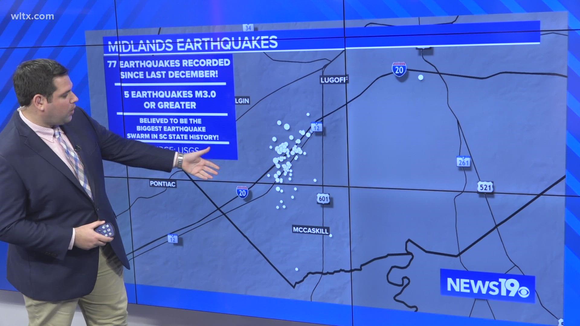 The earthquake happened on Saturday but wasn't announced by the U.S. Geological Survey until early Sunday morning.