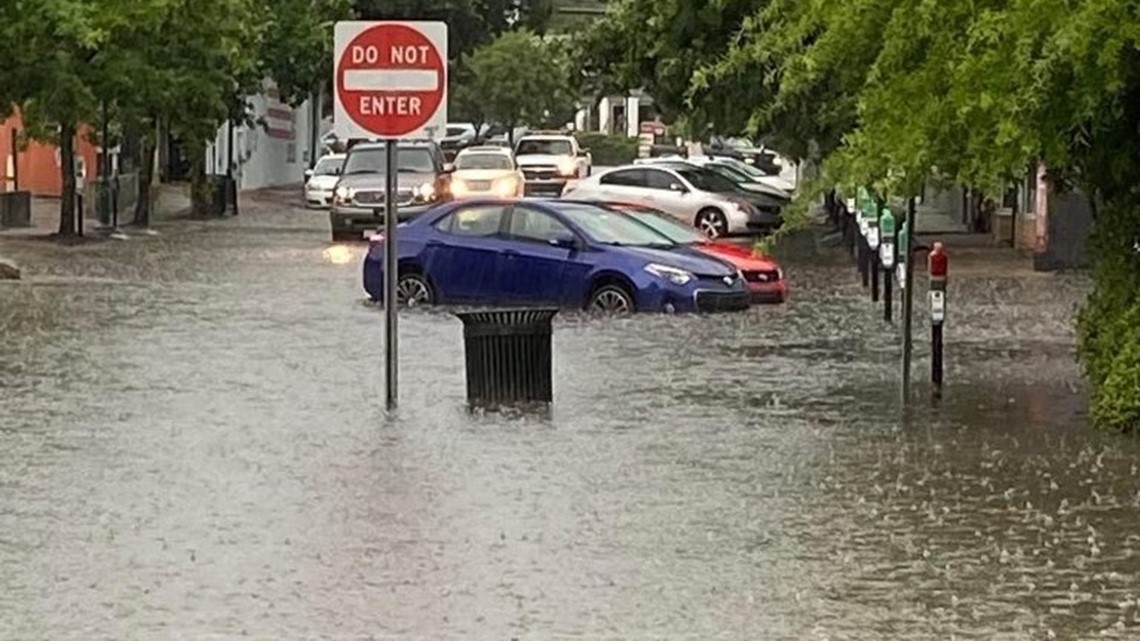 Columbia, South Carolina road flooding list ahead of Friday storm