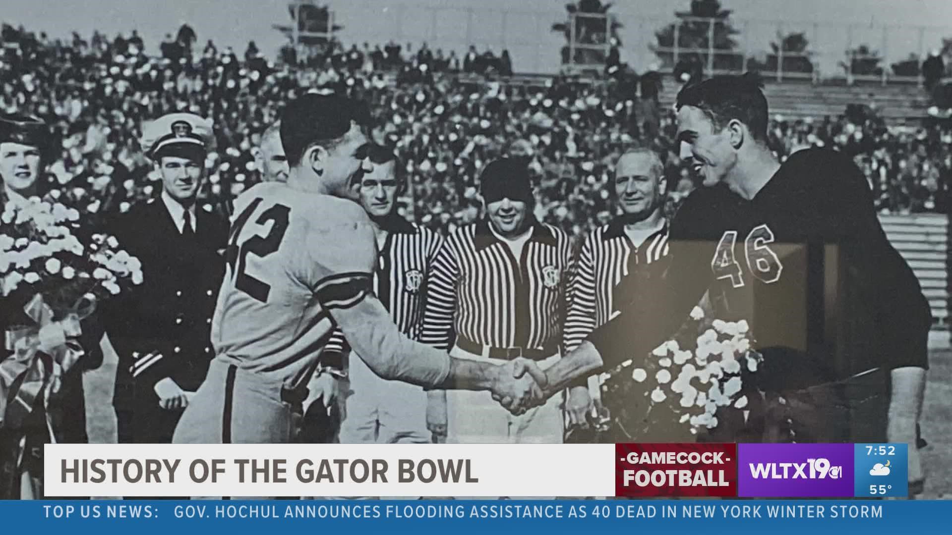 The South Carolina Gamecocks were in the first ever Gator Bowl and their back in 2022.