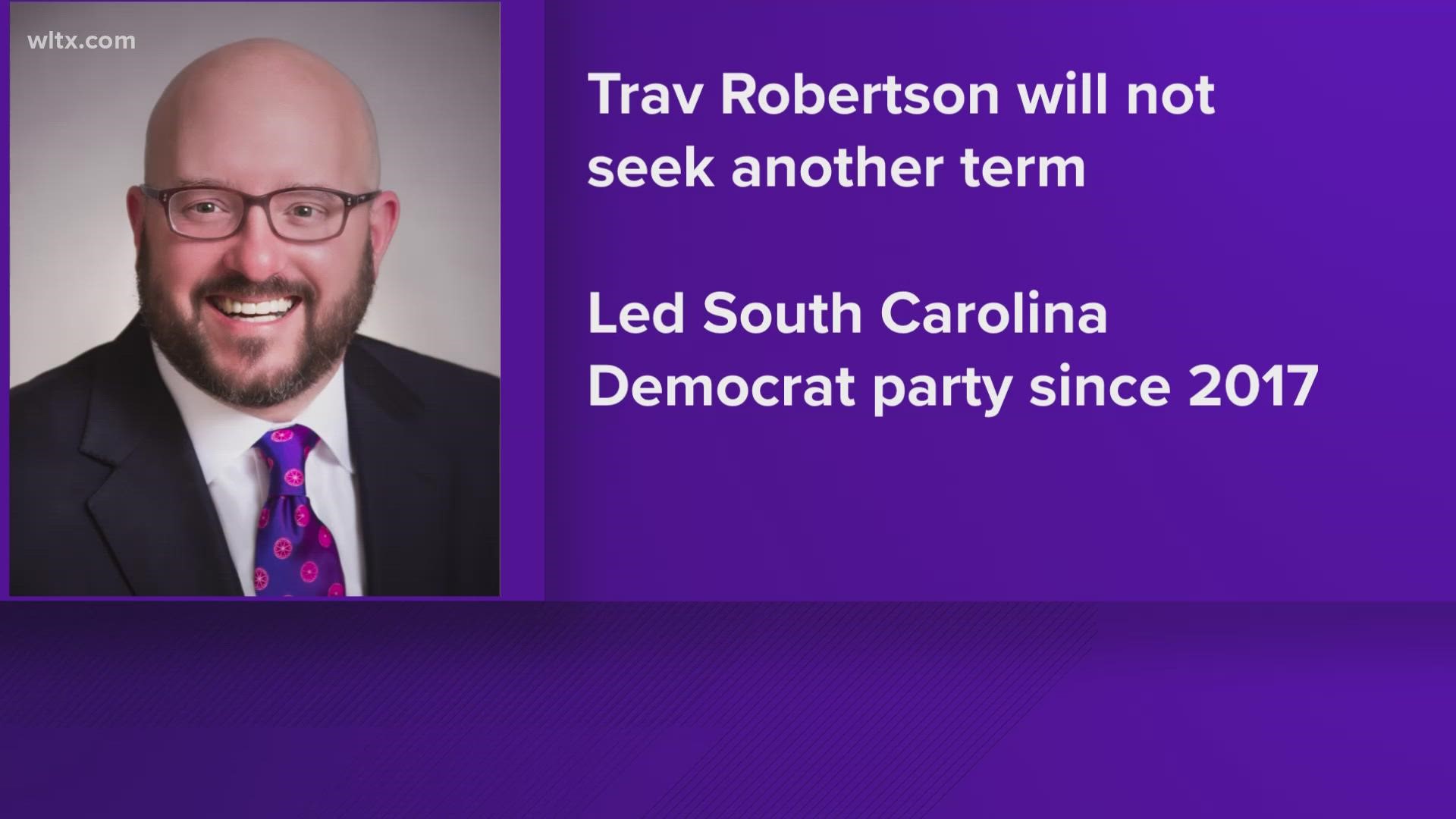 The chairman of the South Carolina Democratic Party is not going to seek re-election.