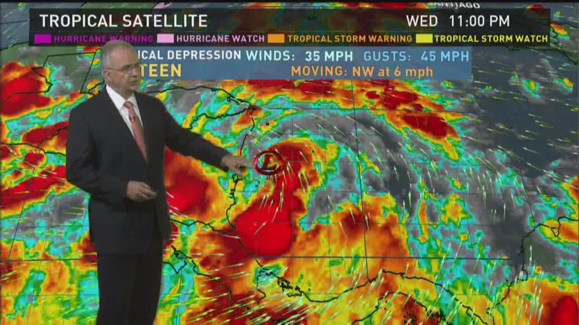 Jim Gandy has the latest on the storm as it moves toward us. 