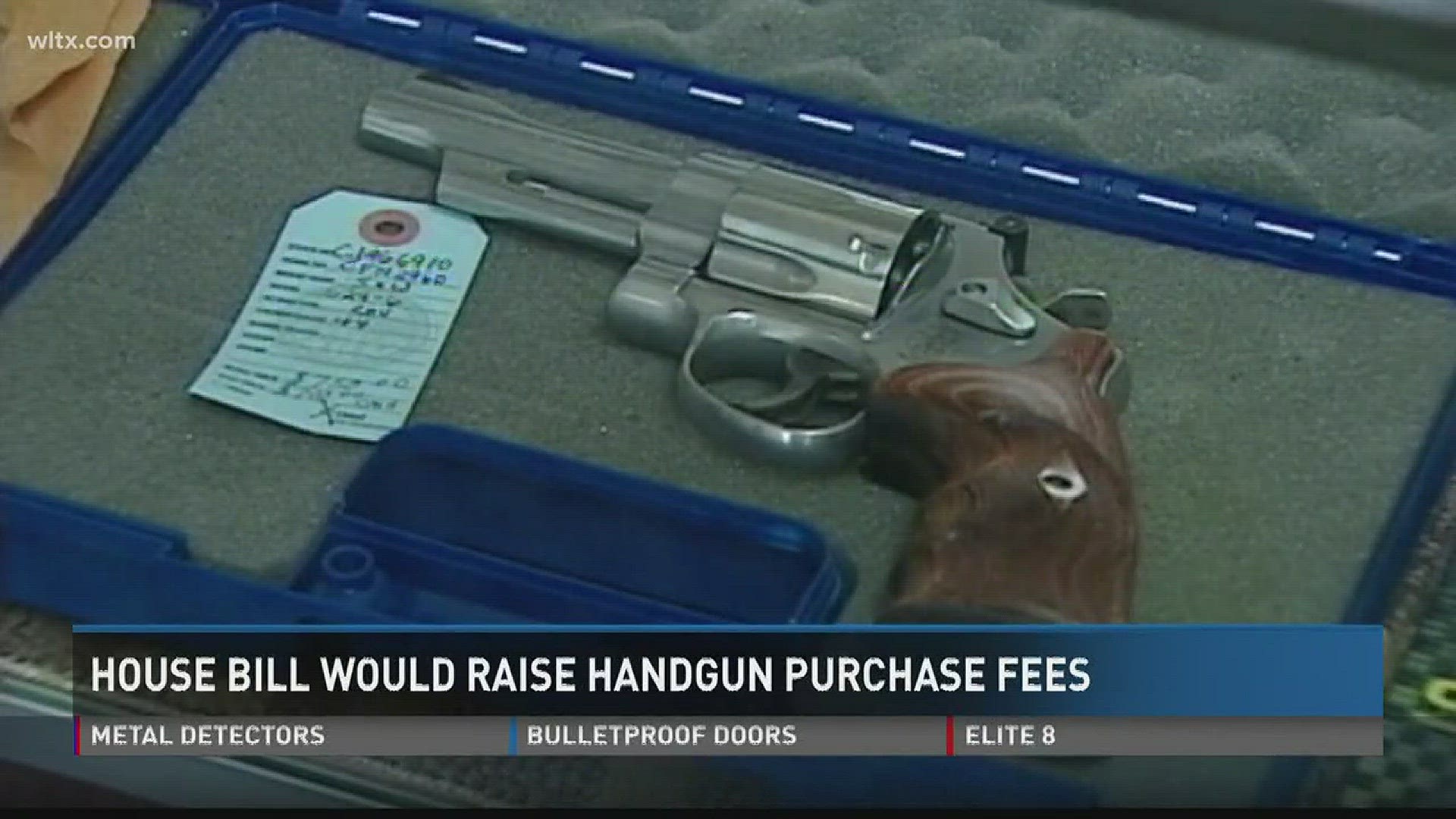 Legislation introduced in the House Thursday would attach a 7 percent charge to handgun sales.