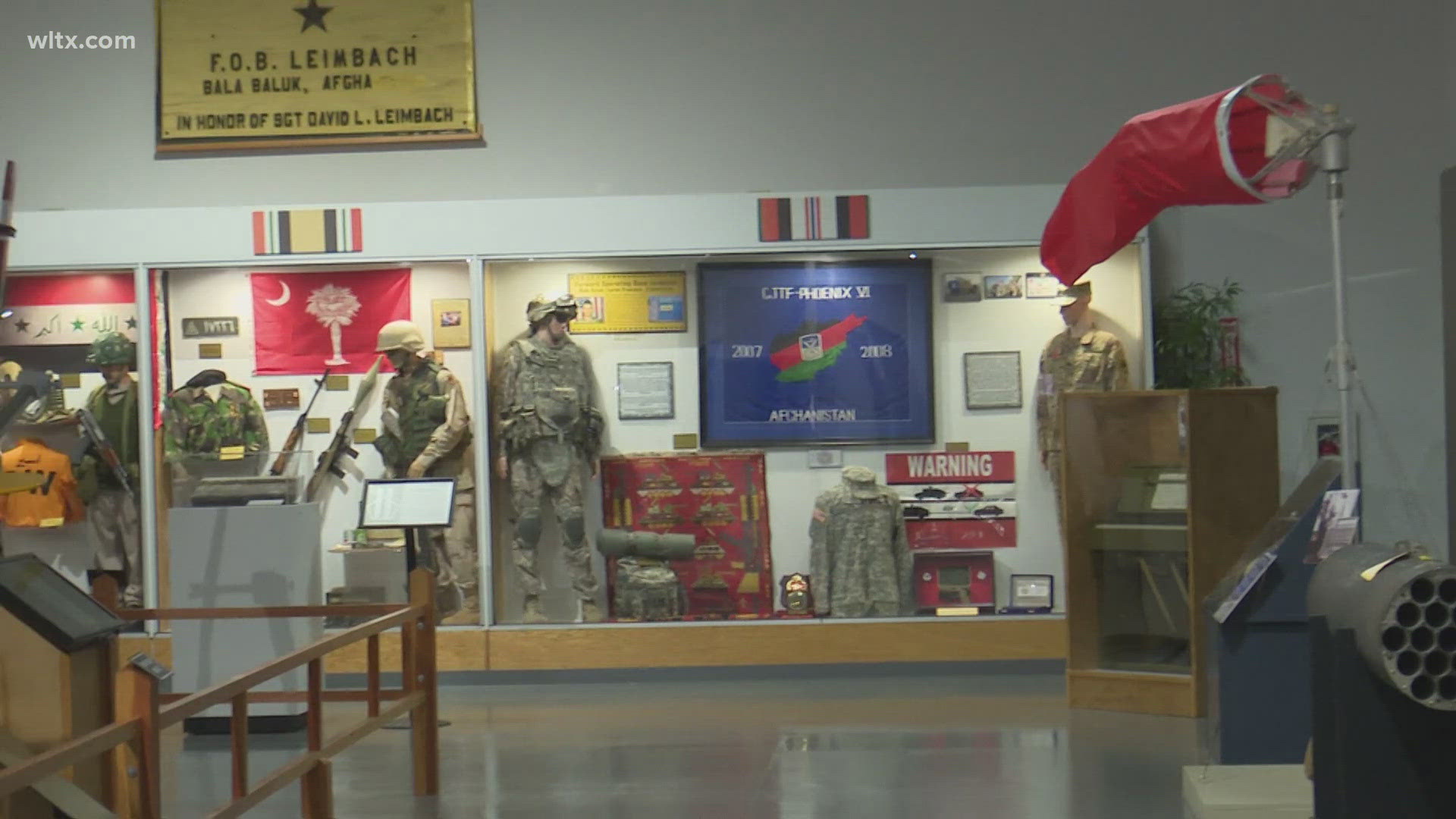 The South Carolina Military Museum is a free exhibit that showcases personal artifacts of history from those who served our country.