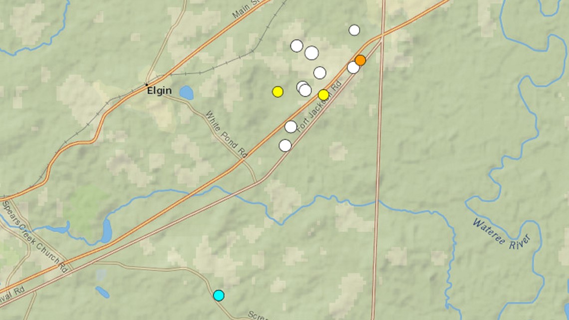 1.3-magnitude earthquake near Elgin, South Carolina, 13th in two weeks