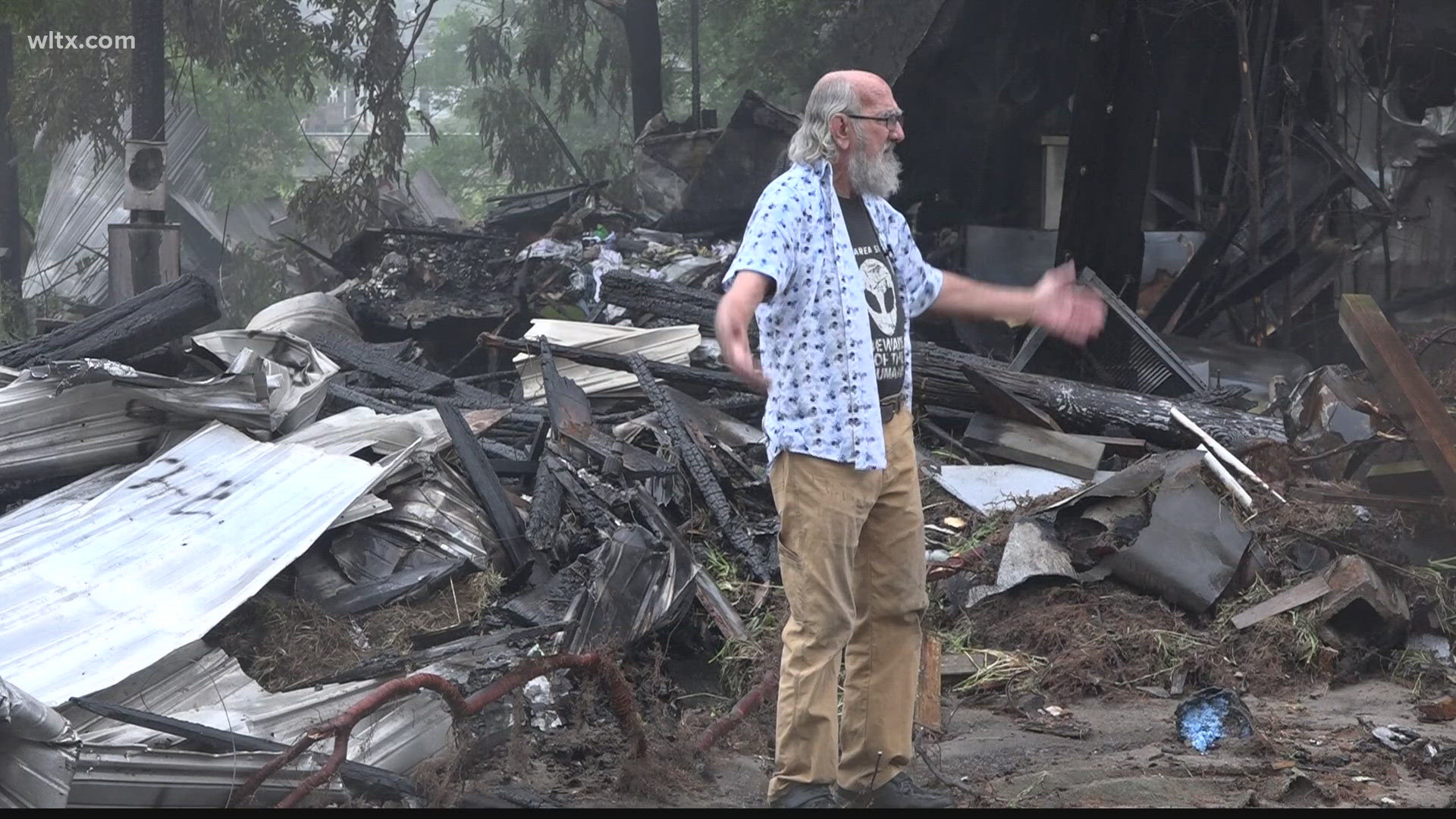 Along with the UFO welcome center burned so did Jody Pendarvis's home.