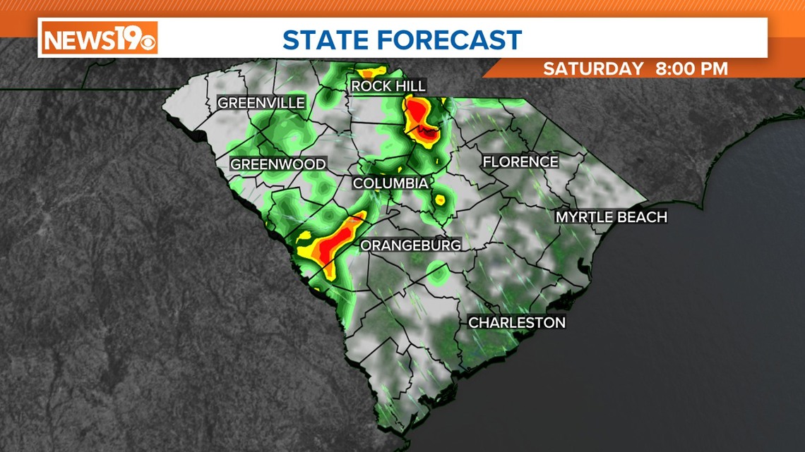 Scattered Storms for South Carolina this Weekend | wltx.com