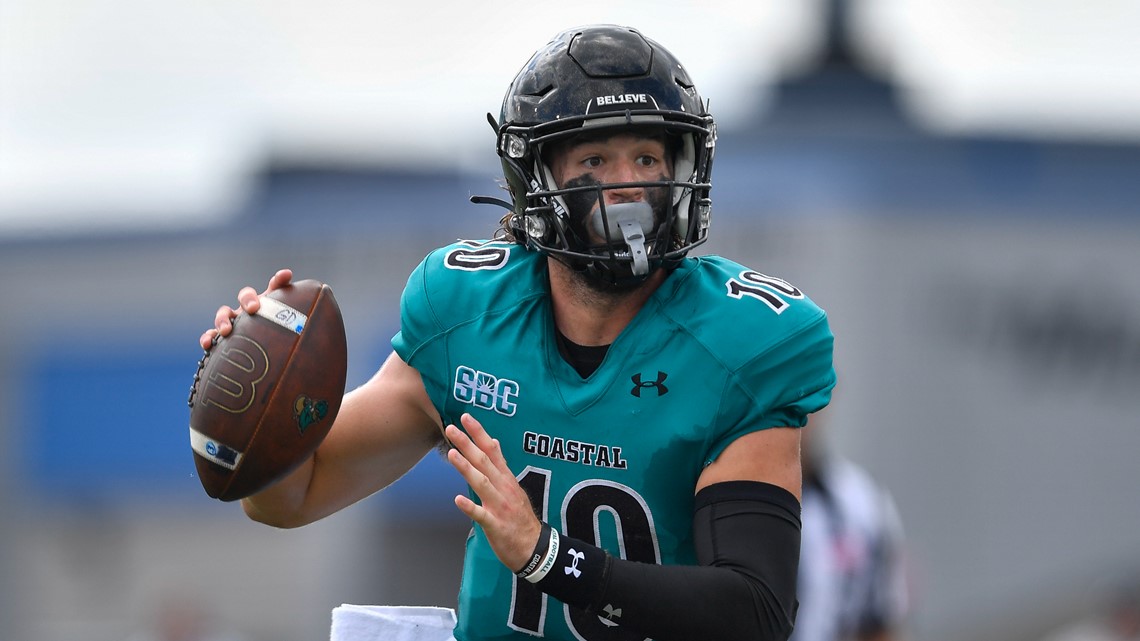 Coastal Carolina quarterback Grayson McCall named Sun Belt conference  Player of the Year for 3rd time