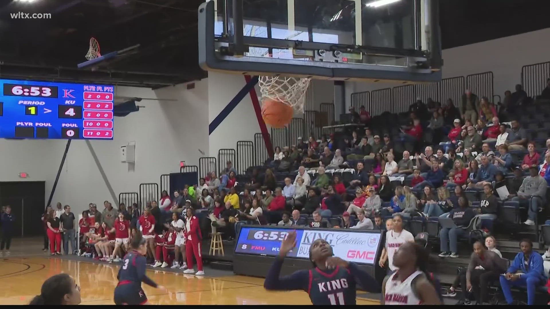 Highlights from Francis Marion's Homecoming win over King University. Reigning national player of the week Lauryn Taylor from Spring Valley posted a double-double.