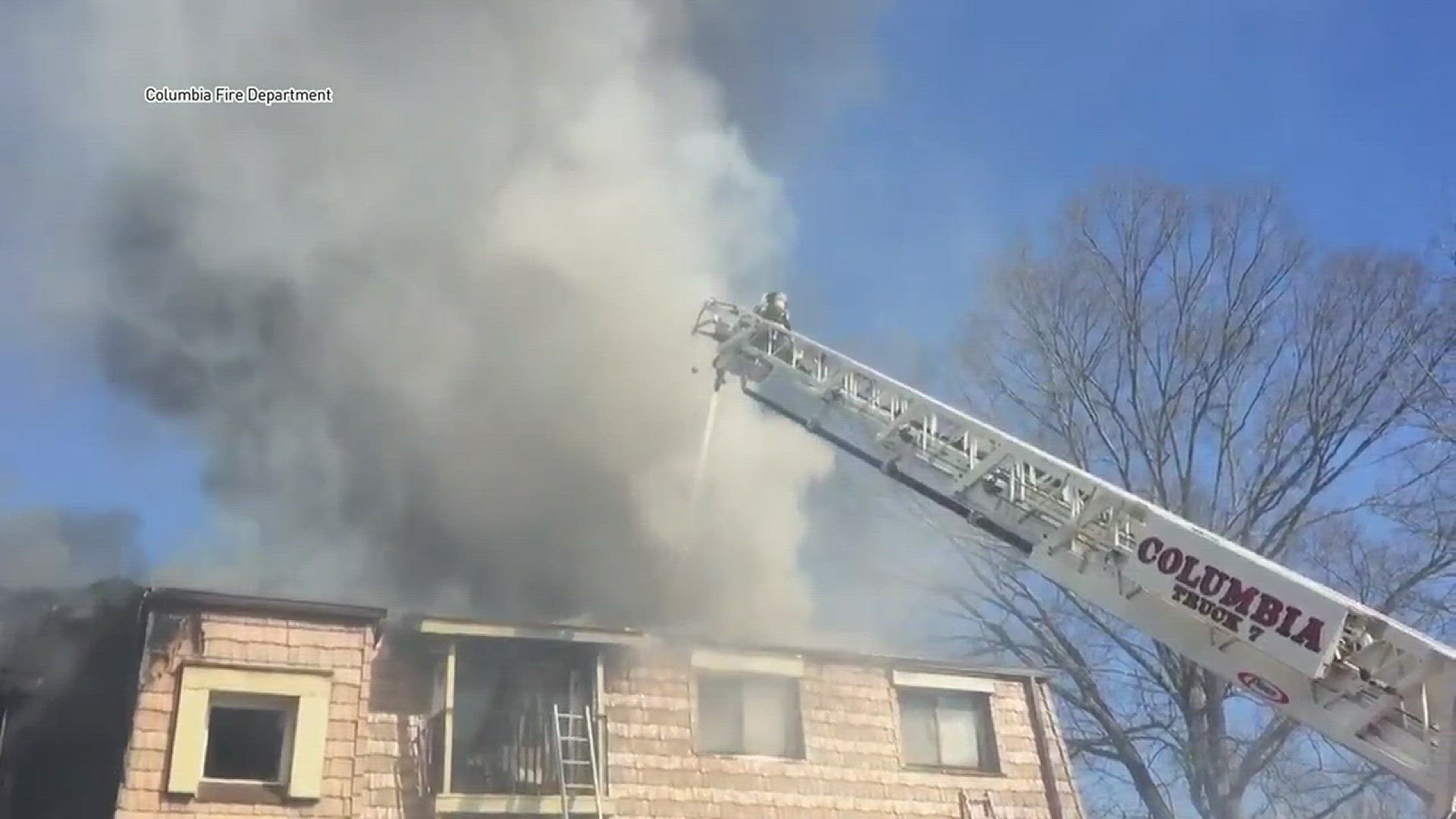 A 2-alarm fire broke out at Briargate Apartments off of Broad River Road on Sunday.